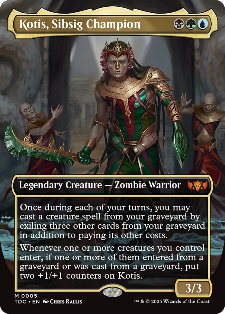 Kotis, Sibsig Champion (Borderless) [Tarkir: Dragonstorm Commander] | Exor Games Bridgewater