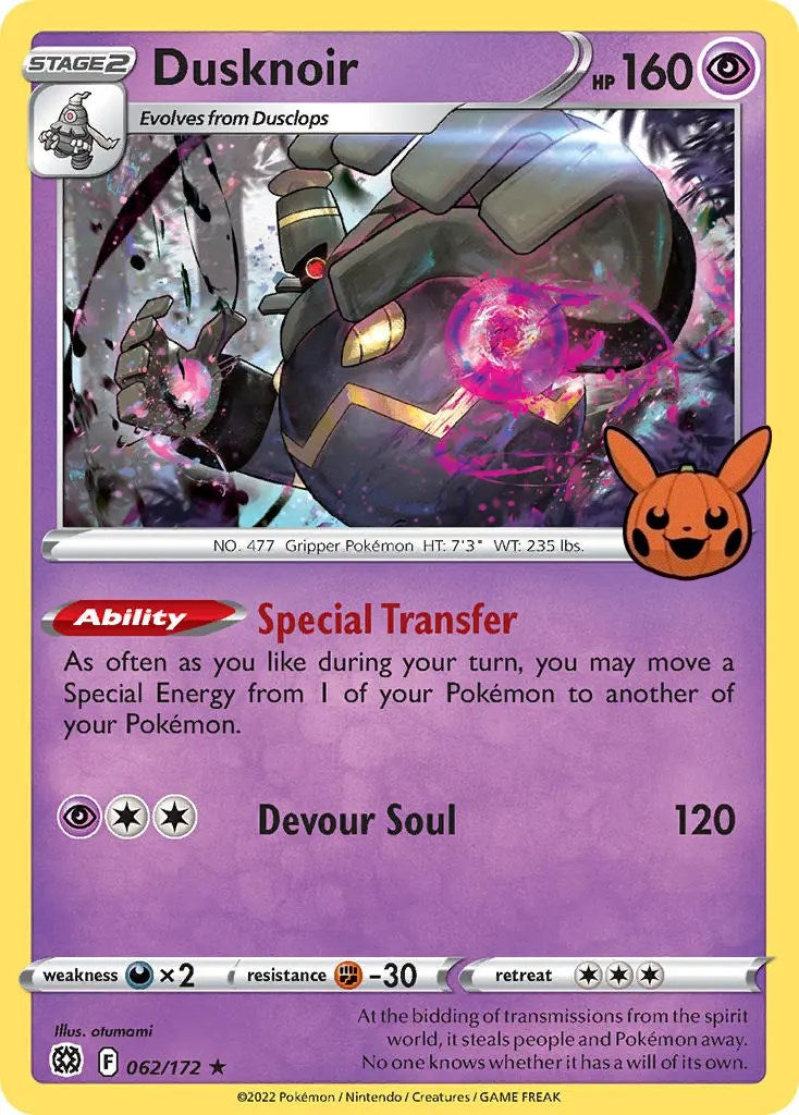 Dusknoir (062/172) [Trick or Trade] | Exor Games Bridgewater