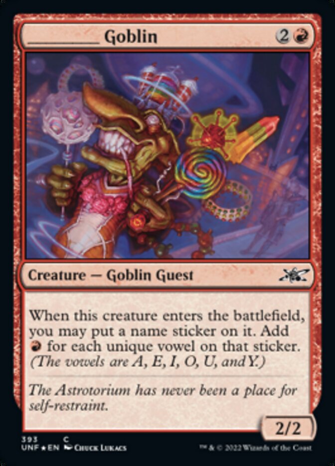 _____ Goblin (Galaxy Foil) [Unfinity] | Exor Games Bridgewater