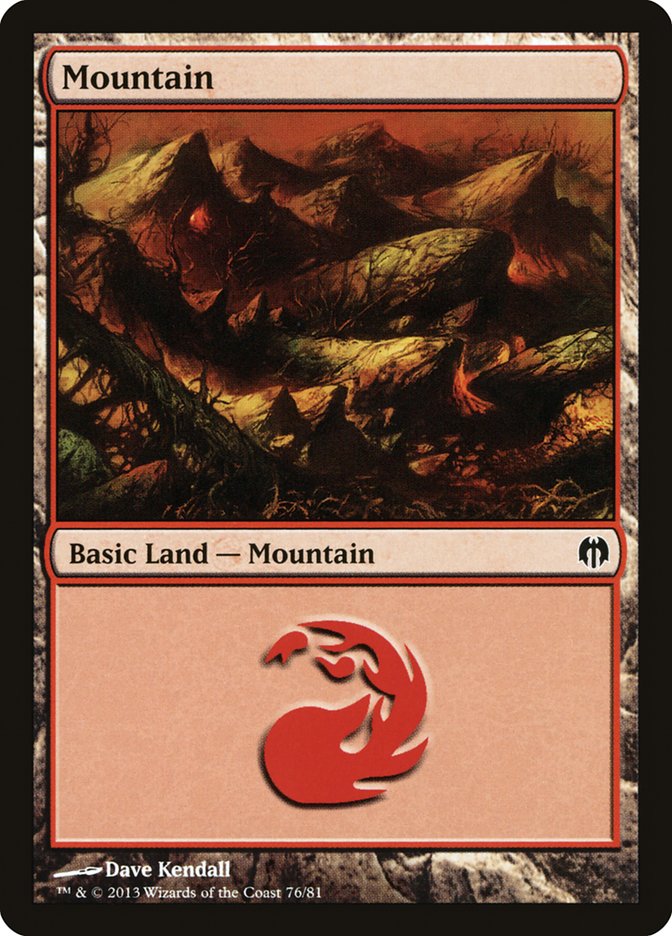 Mountain (76) [Duel Decks: Heroes vs. Monsters] | Exor Games Bridgewater