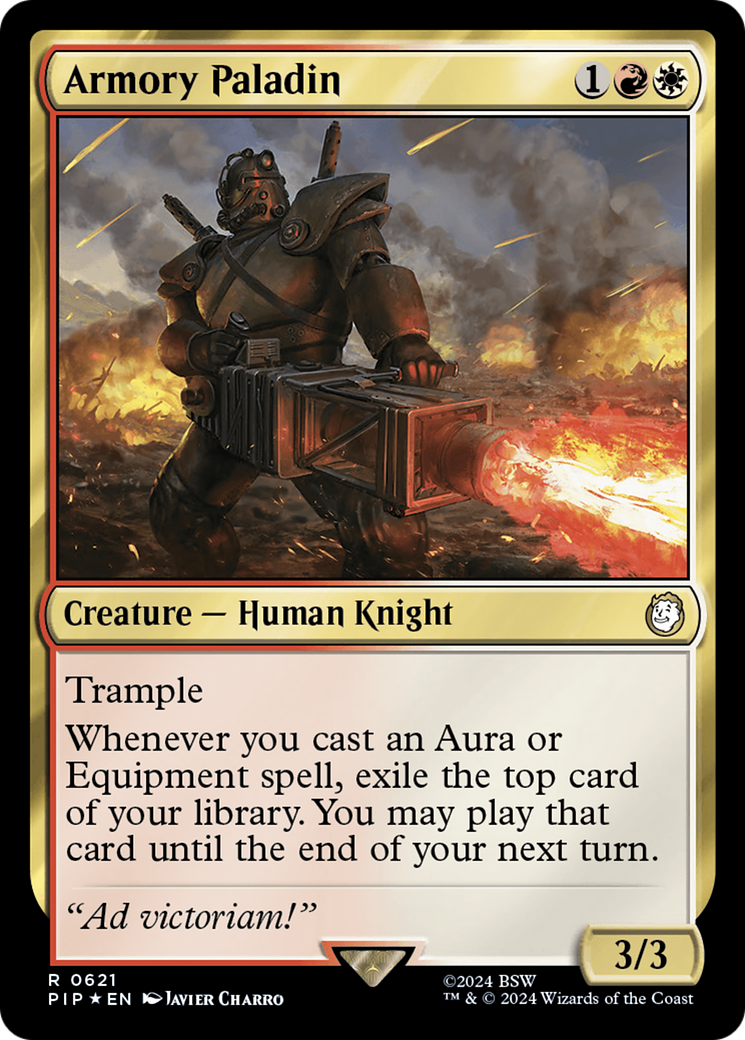 Armory Paladin (Surge Foil) [Fallout] | Exor Games Bridgewater