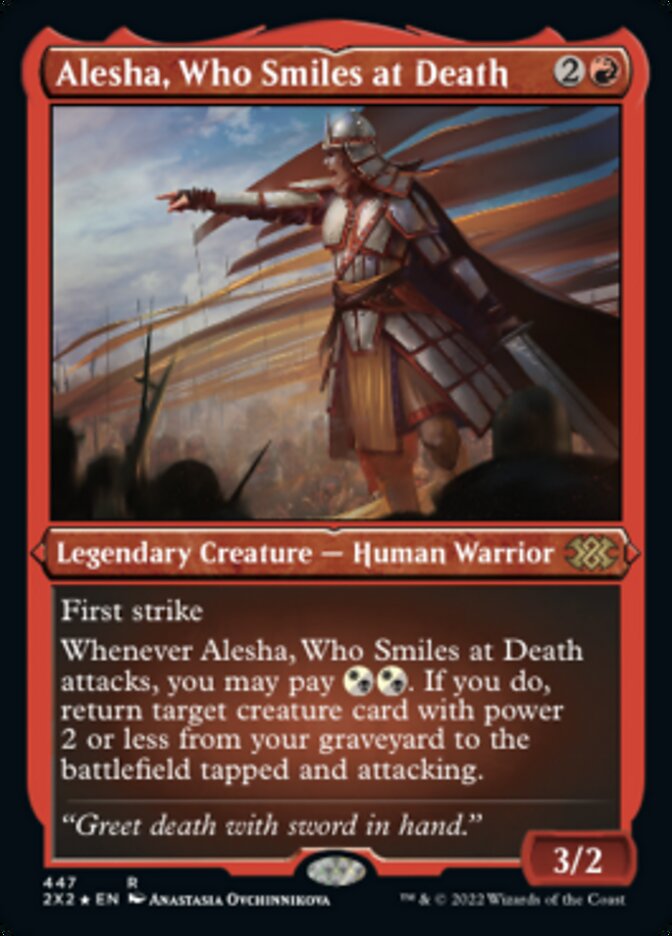 Alesha, Who Smiles at Death (Foil Etched) [Double Masters 2022] | Exor Games Bridgewater