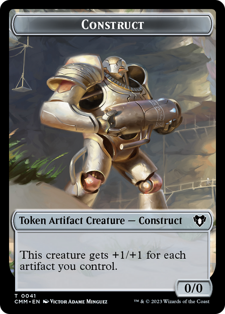 Clue // Construct (0041) Double-Sided Token [Commander Masters Tokens] | Exor Games Bridgewater