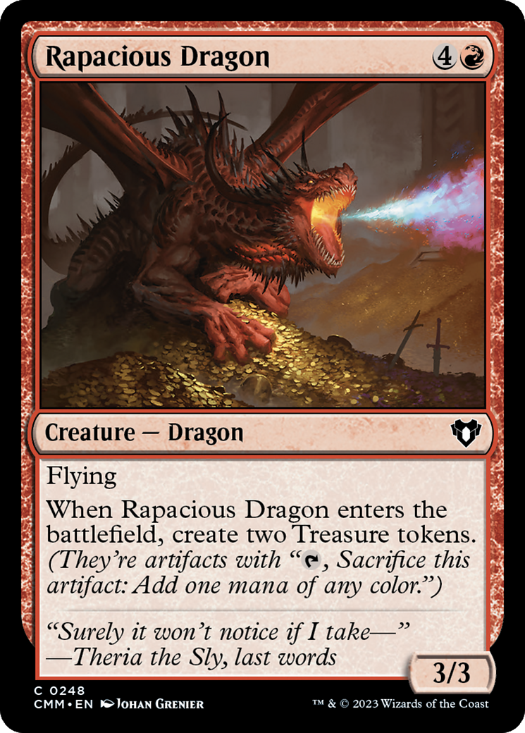 Rapacious Dragon [Commander Masters] | Exor Games Bridgewater