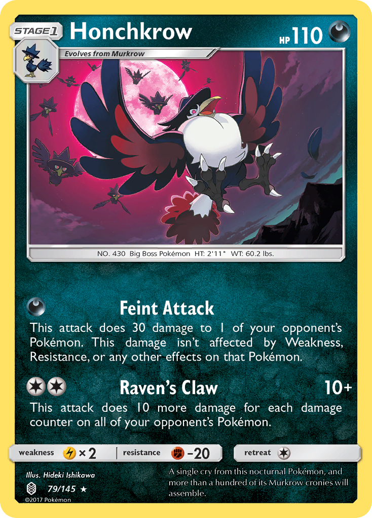 Honchkrow (79/145) [Sun & Moon: Guardians Rising] | Exor Games Bridgewater