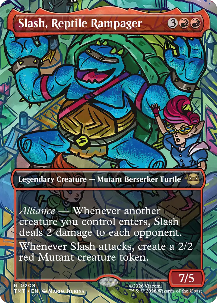 Slash, Reptile Rampager (Borderless) [Teenage Mutant Ninja Turtles] | Exor Games Bridgewater