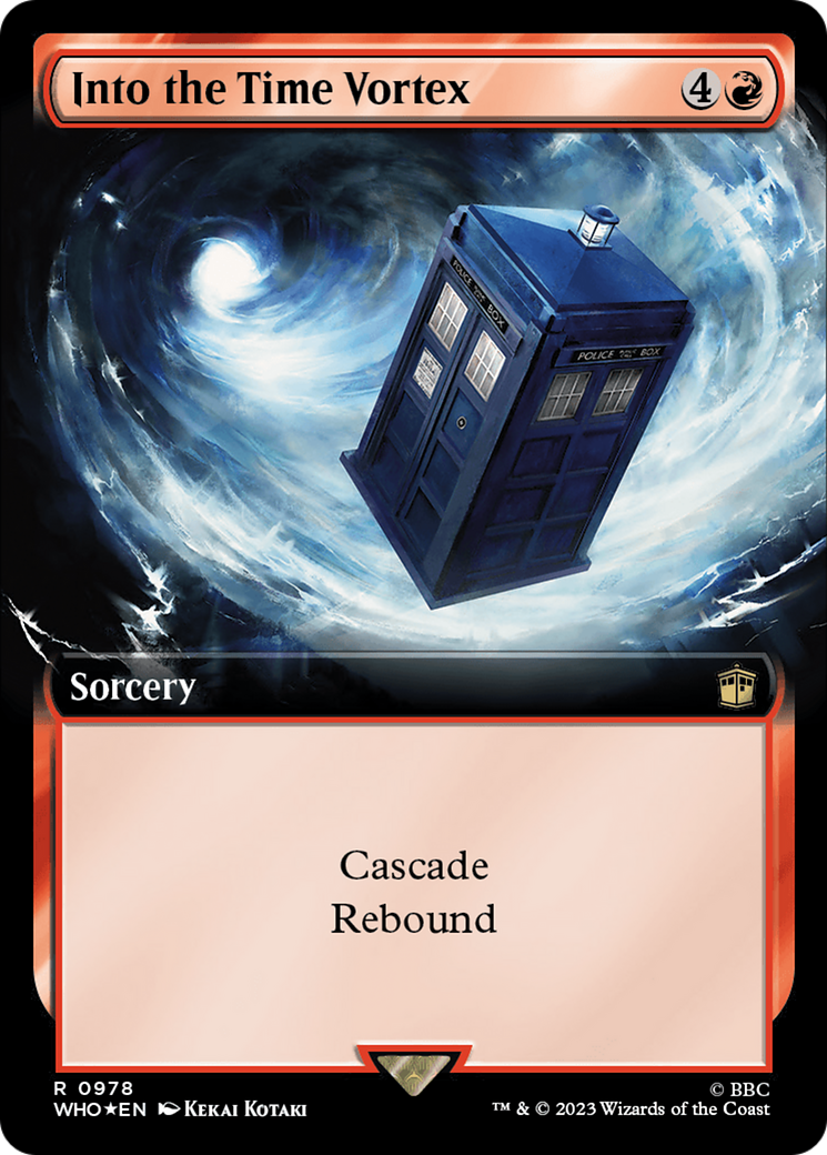 Into the Time Vortex (Extended Art) (Surge Foil) [Doctor Who] | Exor Games Bridgewater
