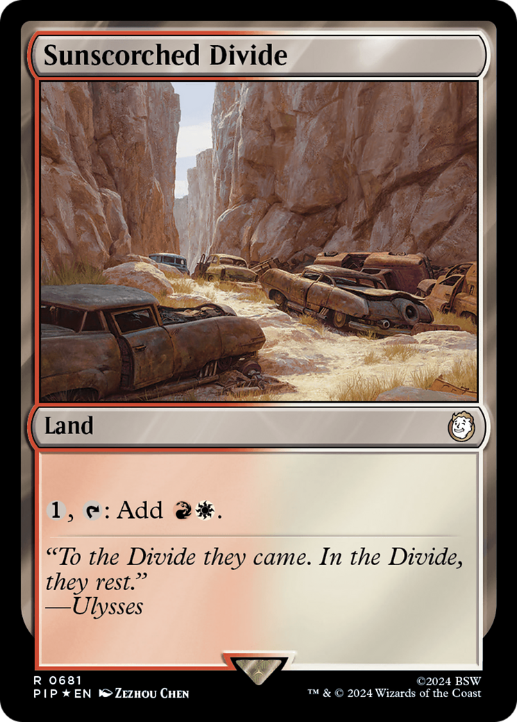 Sunscorched Divide (Surge Foil) [Fallout] | Exor Games Bridgewater
