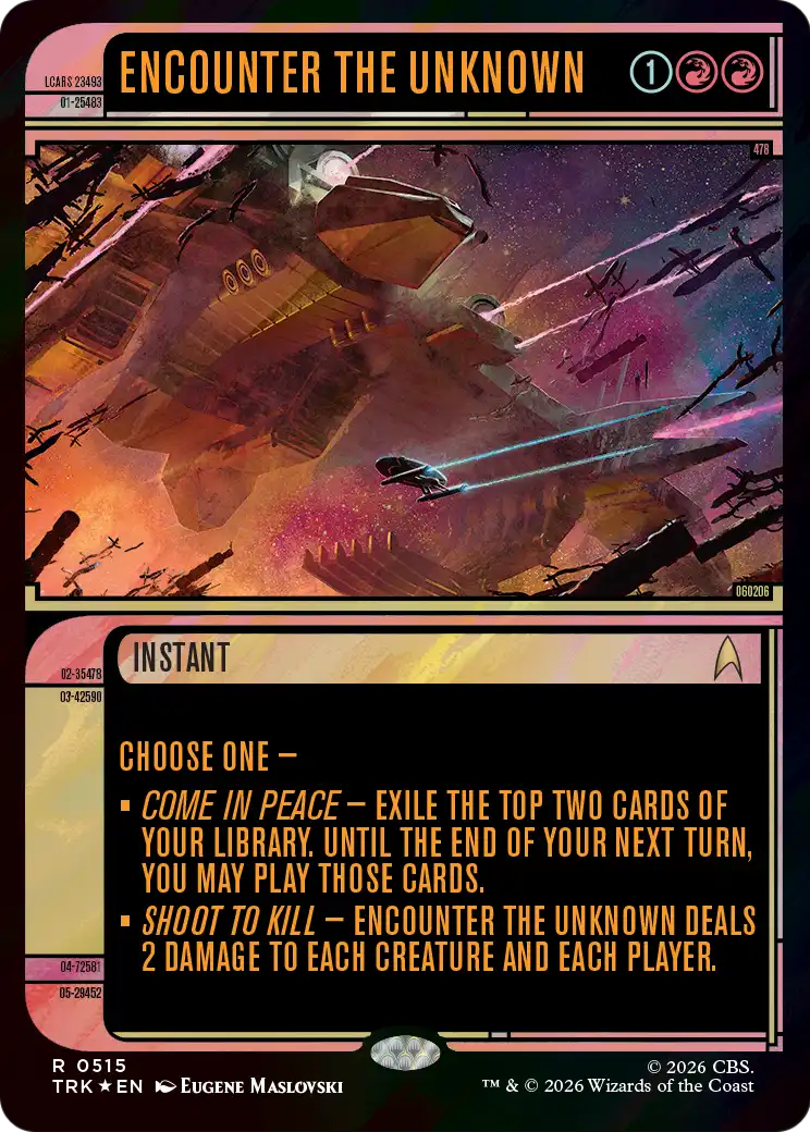 Encounter the Unknown (Showcase) (Surge Foil) [Star Trek] | Exor Games Bridgewater