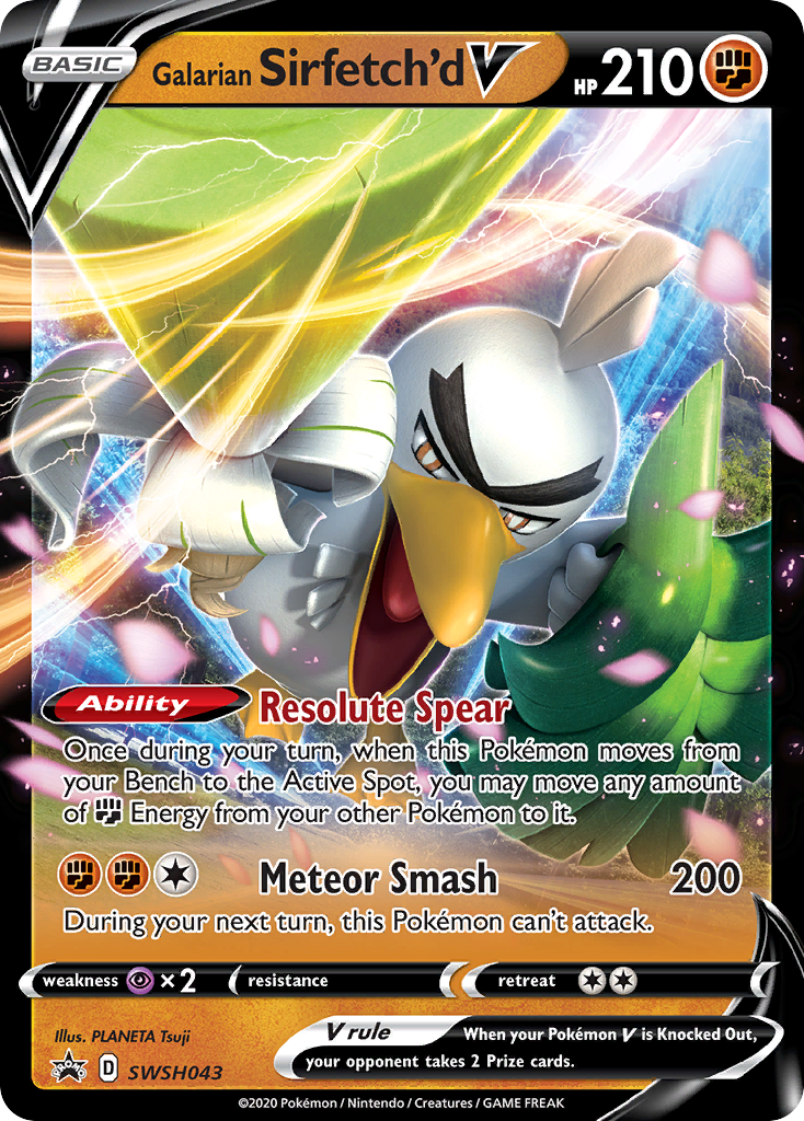 Galarian Sirfetch'd V (SWSH043) [Sword & Shield: Black Star Promos] | Exor Games Bridgewater