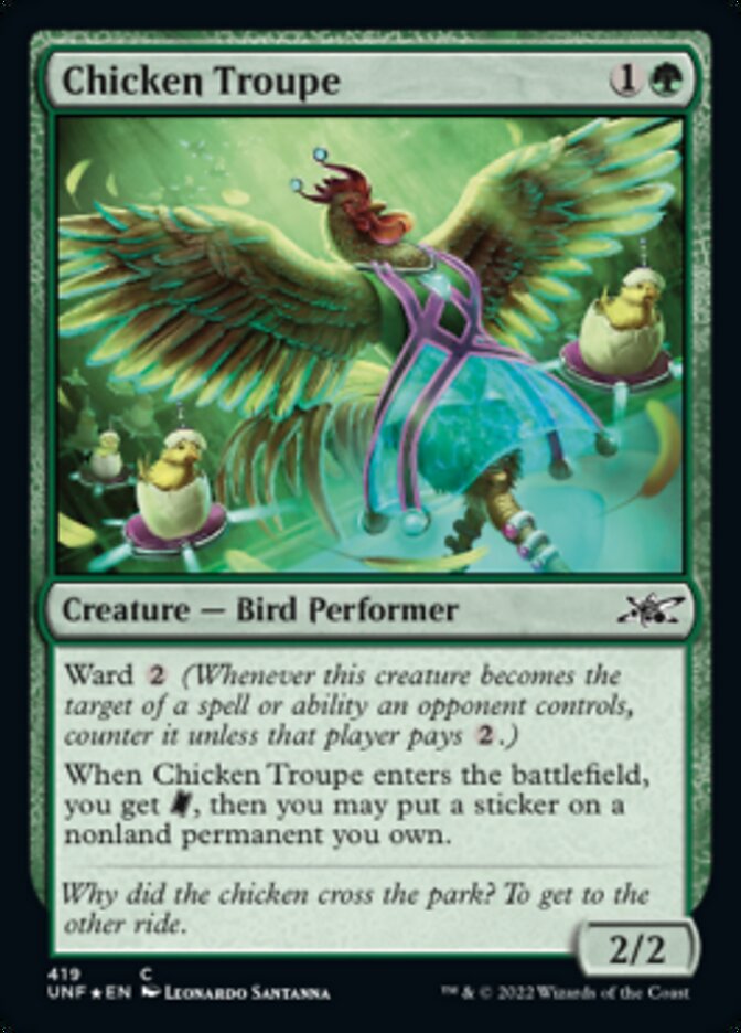 Chicken Troupe (Galaxy Foil) [Unfinity] | Exor Games Bridgewater