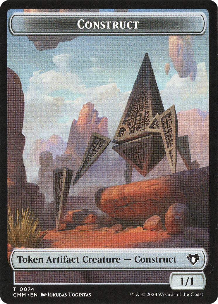 Thopter // Construct (0074) Double-Sided Token [Commander Masters Tokens] | Exor Games Bridgewater