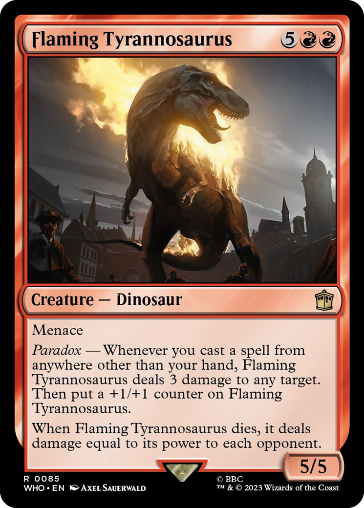 Flaming Tyrannosaurus [Doctor Who] | Exor Games Bridgewater