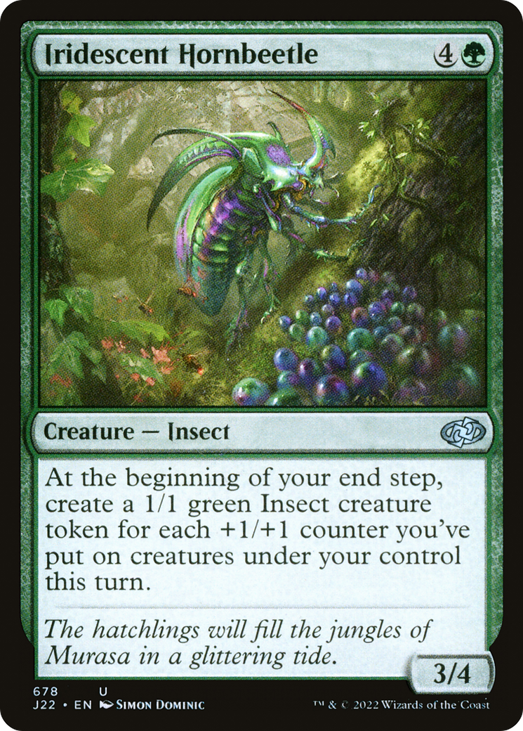 Iridescent Hornbeetle [Jumpstart 2022] | Exor Games Bridgewater