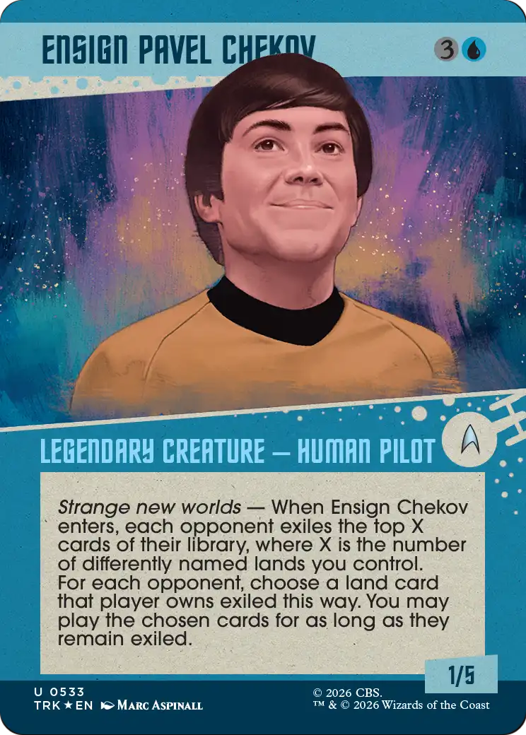 Ensign Pavel Chekov (Showcase) (Surge Foil) [Star Trek] | Exor Games Bridgewater