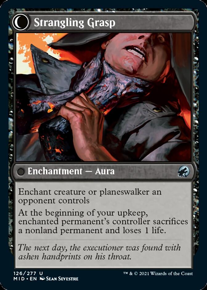 Vengeful Strangler // Strangling Grasp [Innistrad: Midnight Hunt] | Exor Games Bridgewater