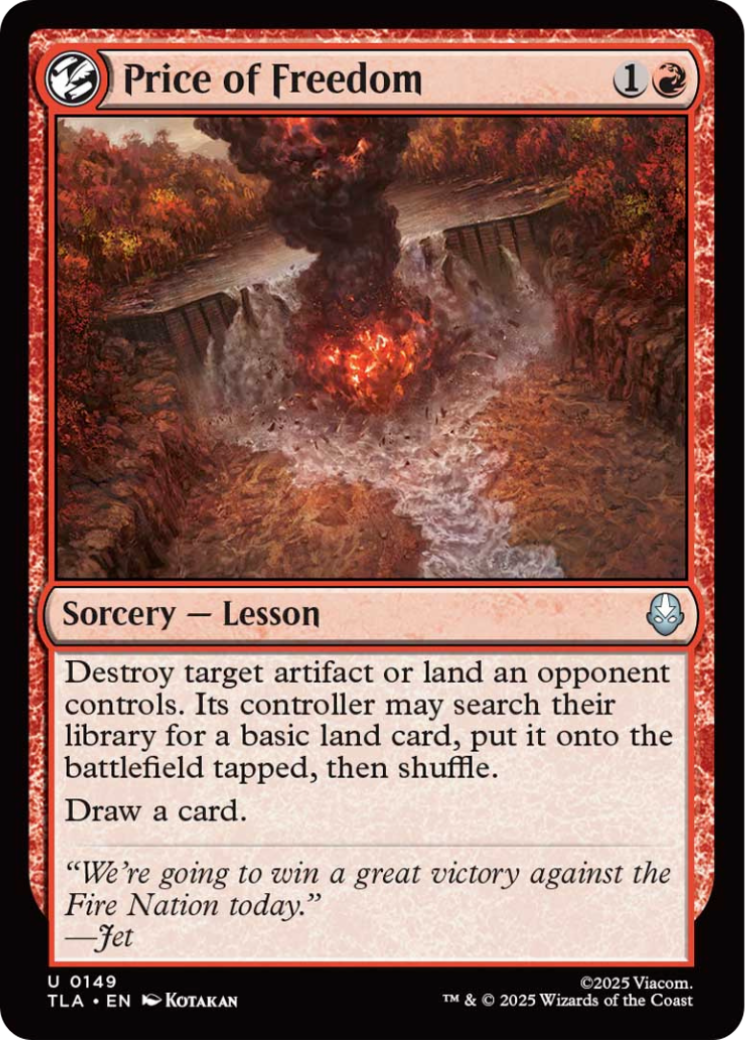 Price of Freedom [Avatar: The Last Airbender] | Exor Games Bridgewater