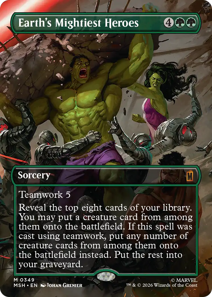 Earth's Mightiest Heroes (Borderless) [Marvel Super Heroes] | Exor Games Bridgewater