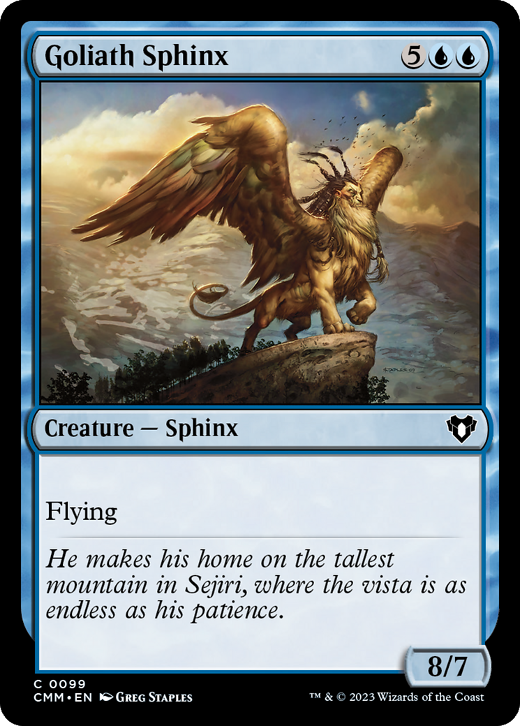 Goliath Sphinx [Commander Masters] | Exor Games Bridgewater