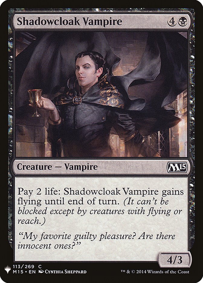 Shadowcloak Vampire [Mystery Booster] | Exor Games Bridgewater