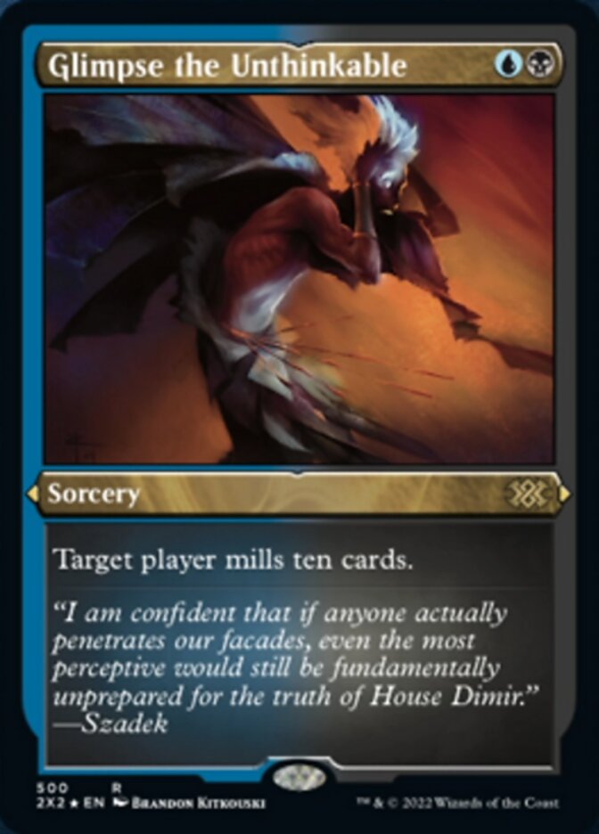 Glimpse the Unthinkable (Foil Etched) [Double Masters 2022] | Exor Games Bridgewater