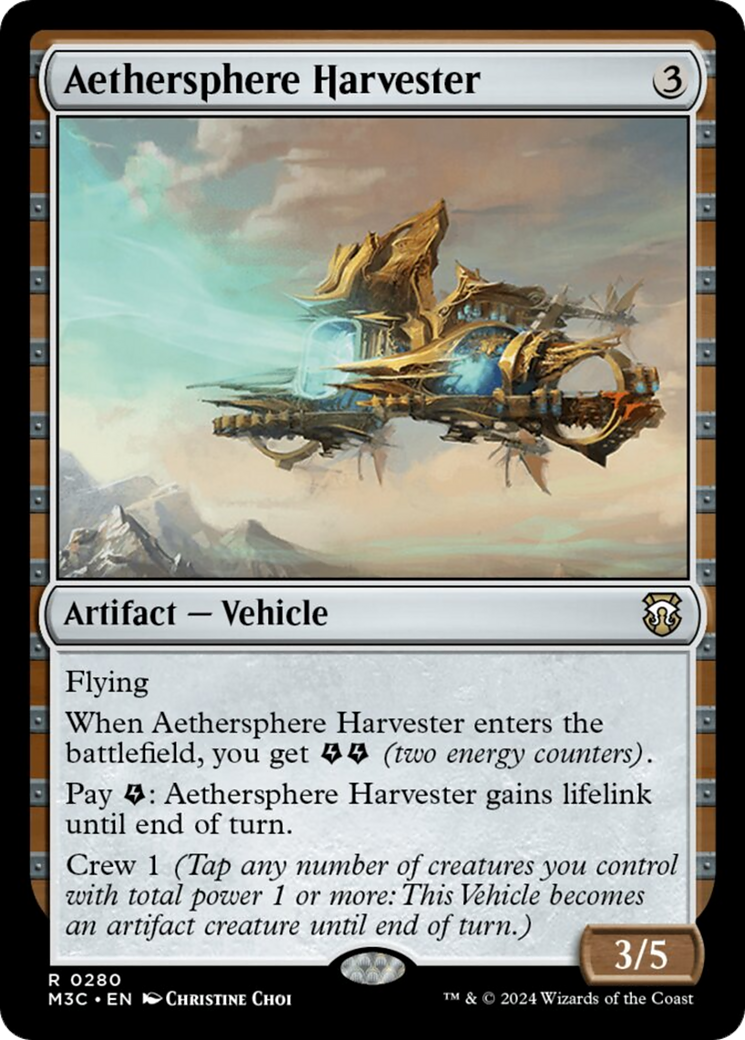 Aethersphere Harvester (Ripple Foil) [Modern Horizons 3 Commander] | Exor Games Bridgewater