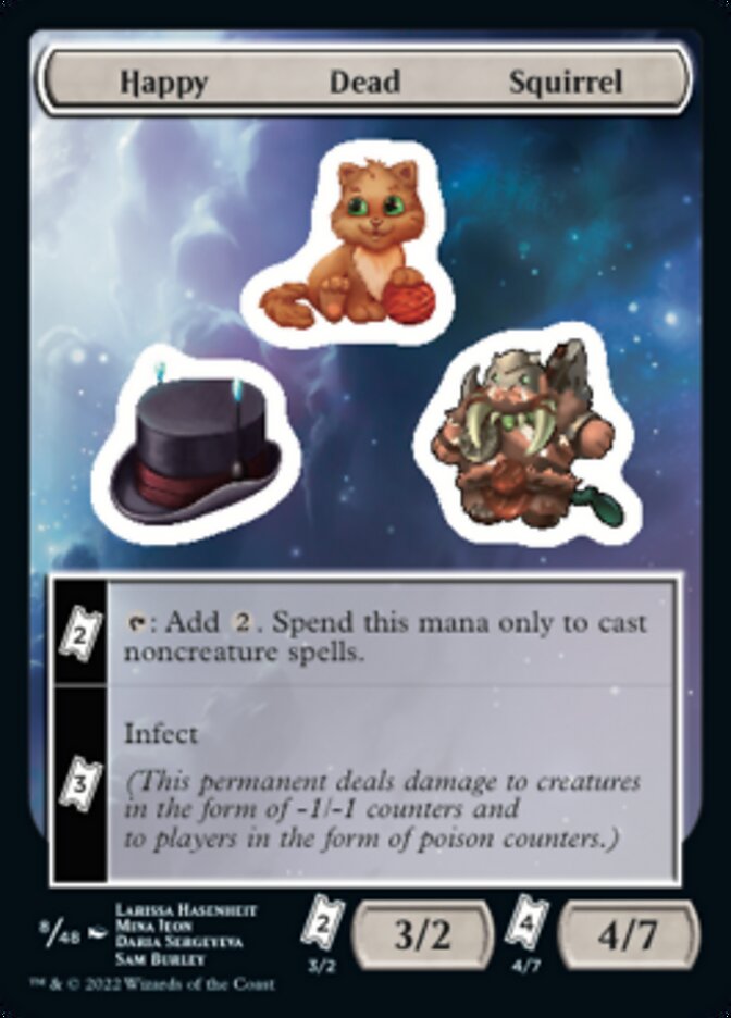 Happy Dead Squirrel [Unfinity Stickers] | Exor Games Bridgewater