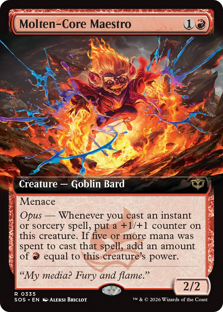 Molten-Core Maestro (Extended Art) [Secrets of Strixhaven] | Exor Games Bridgewater