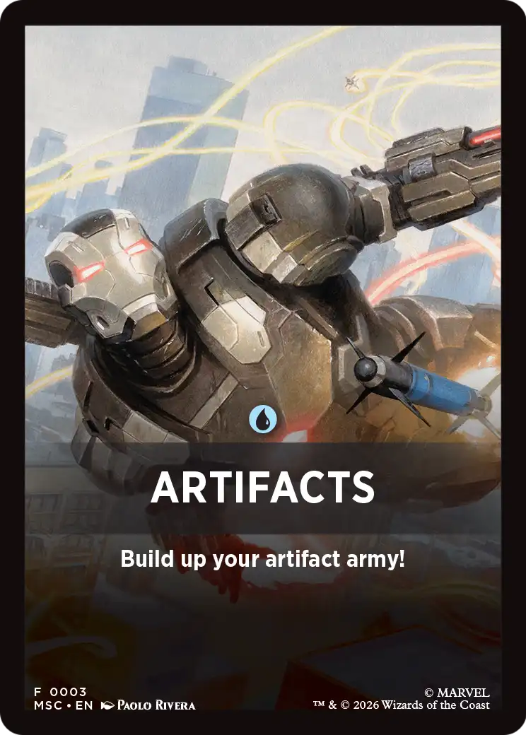 Artifacts Theme Card [Marvel Super Heroes Commander] | Exor Games Bridgewater