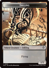 Inkling (0007) // Spirit (0011) Double-Sided Token [Secrets of Strixhaven Tokens] | Exor Games Bridgewater