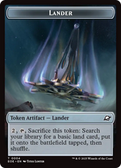 Robot // Lander (0004) Double-Sided Token [Edge of Eternities Tokens] | Exor Games Bridgewater