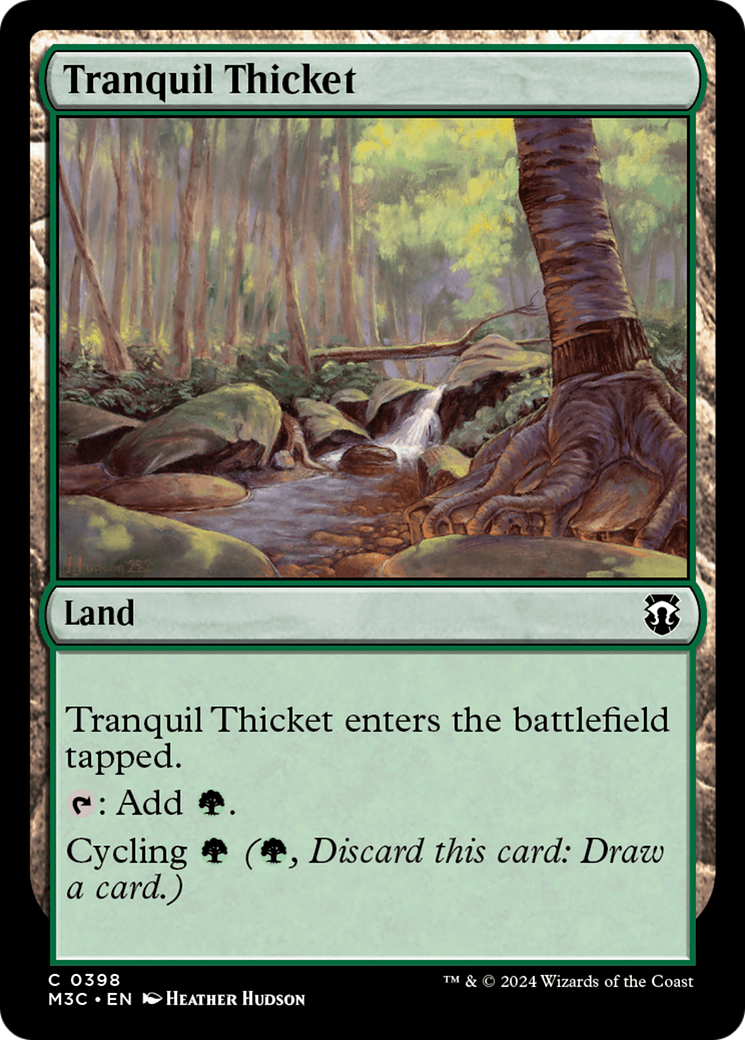 Tranquil Thicket (Ripple Foil) [Modern Horizons 3 Commander] | Exor Games Bridgewater