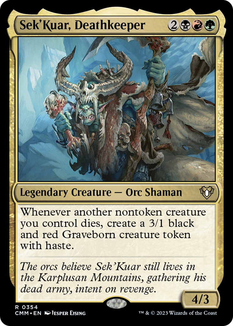 Sek'Kuar, Deathkeeper [Commander Masters] | Exor Games Bridgewater