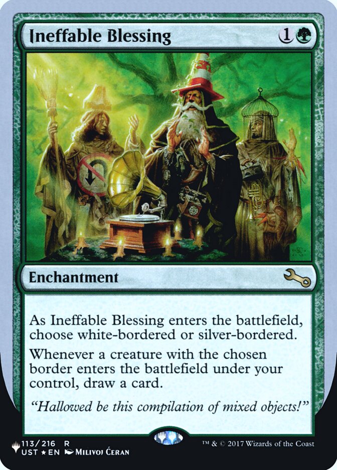 Ineffable Blessing (Bordered) (Unfinity Foil Edition) [The List] | Exor Games Bridgewater