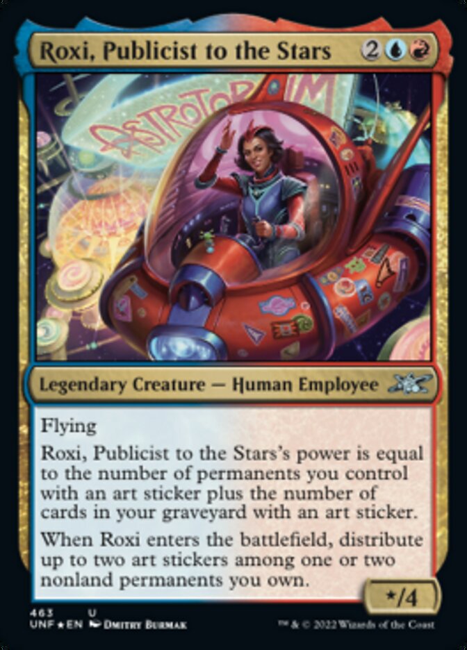Roxi, Publicist to the Stars (Galaxy Foil) [Unfinity] | Exor Games Bridgewater
