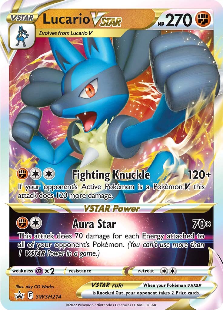 Lucario VSTAR (SWSH214) (Jumbo Card) [Sword & Shield: Black Star Promos] | Exor Games Bridgewater