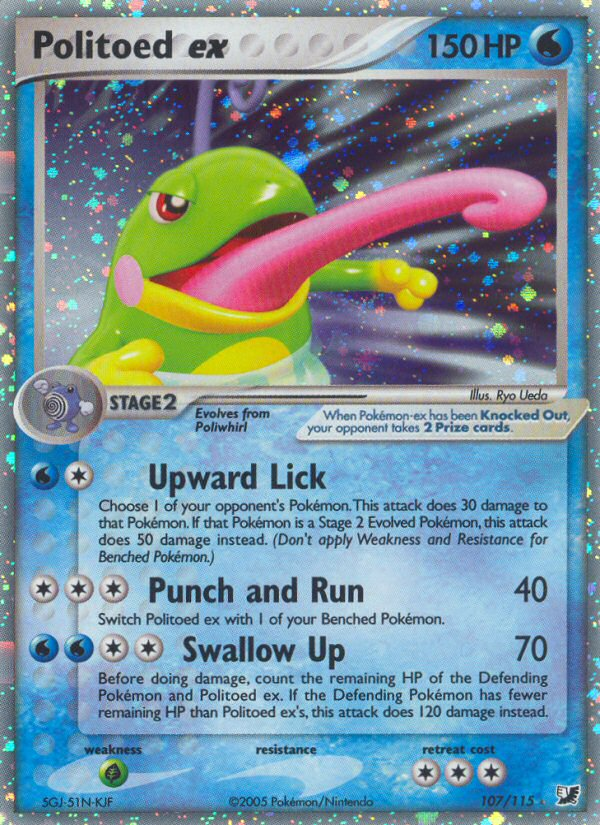 Politoed ex (107/115) [EX: Unseen Forces] | Exor Games Bridgewater