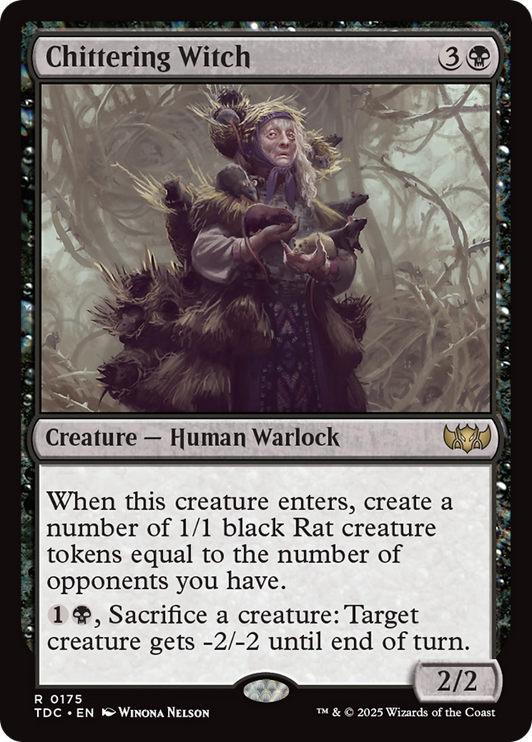 Chittering Witch [Tarkir: Dragonstorm Commander] | Exor Games Bridgewater