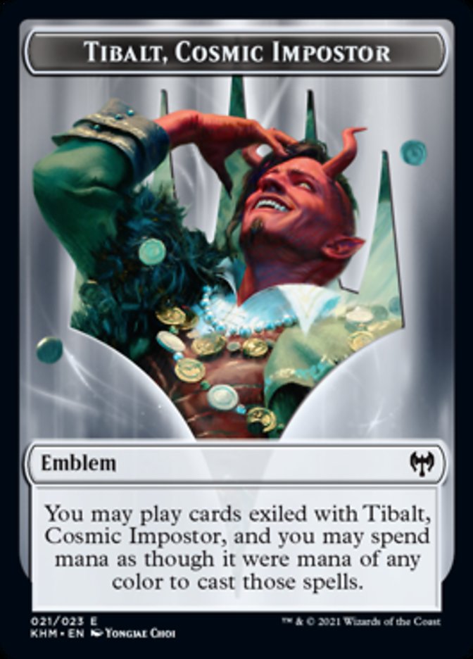 Tibalt, Cosmic Impostor Emblem [Kaldheim Tokens] | Exor Games Bridgewater