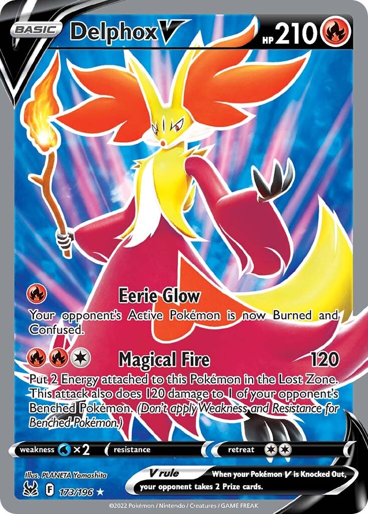 Delphox V (173/196) [Sword & Shield: Lost Origin] | Exor Games Bridgewater