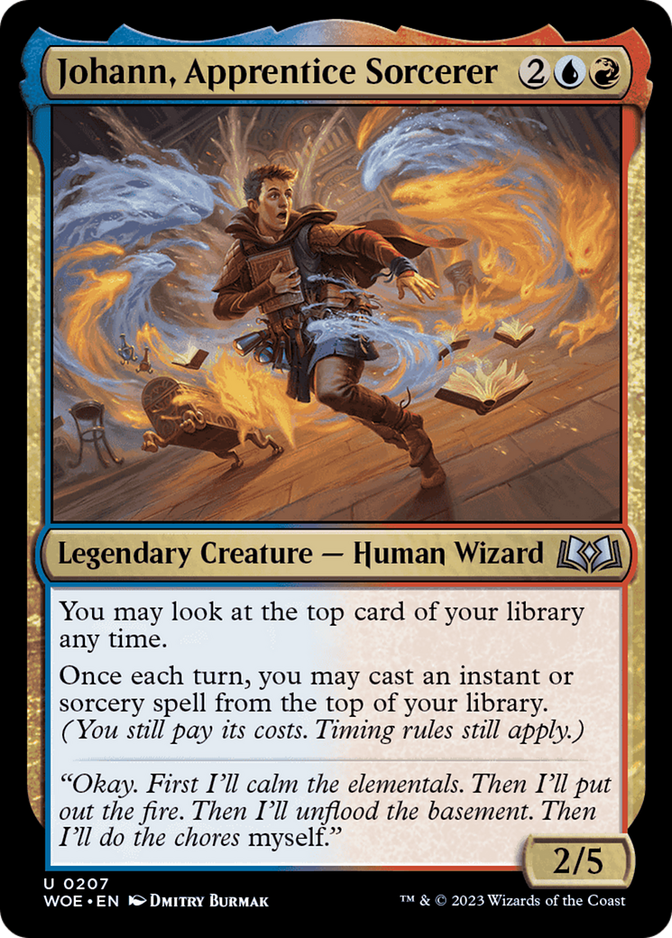 Johann, Apprentice Sorcerer [Wilds of Eldraine] | Exor Games Bridgewater