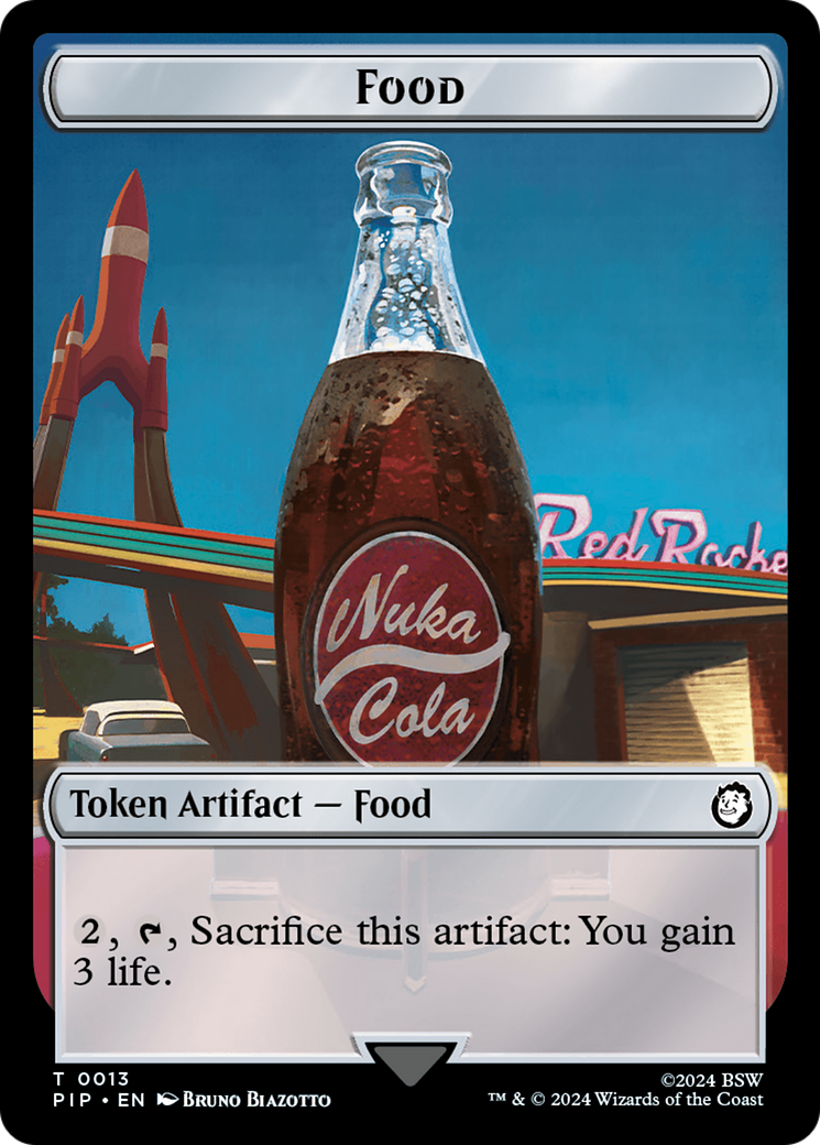 Food (0013) // Wasteland Survival Guide Double-Sided Token [Fallout Tokens] | Exor Games Bridgewater