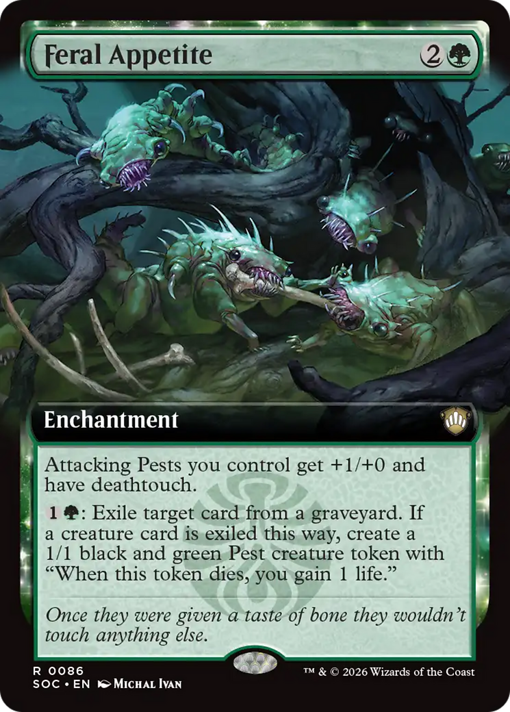Feral Appetite (Extended Art) [Secrets of Strixhaven Commander] | Exor Games Bridgewater