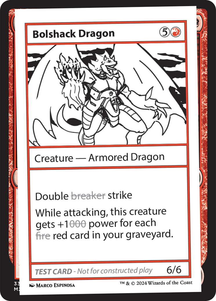 Bolshack Dragon [Mystery Booster 2 Playtest Cards] | Exor Games Bridgewater