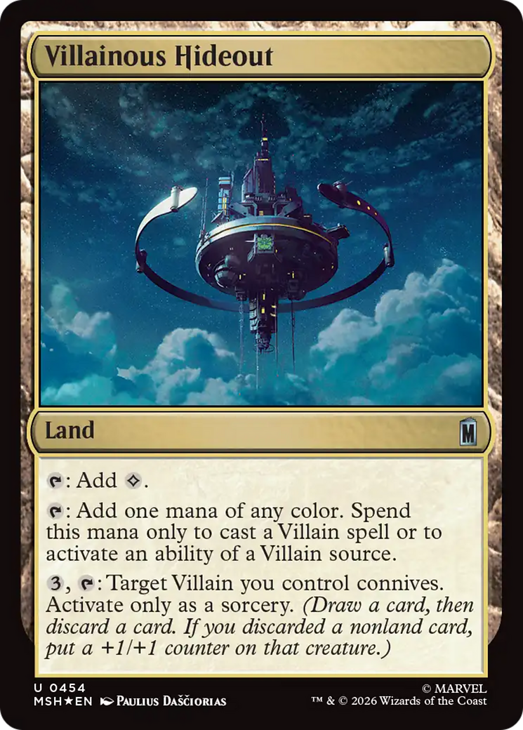Villainous Hideout (Surge Foil) [Marvel Super Heroes] | Exor Games Bridgewater