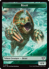 Beast (0006) // Pest Double-Sided Token [Edge of Eternities Commander Tokens] | Exor Games Bridgewater