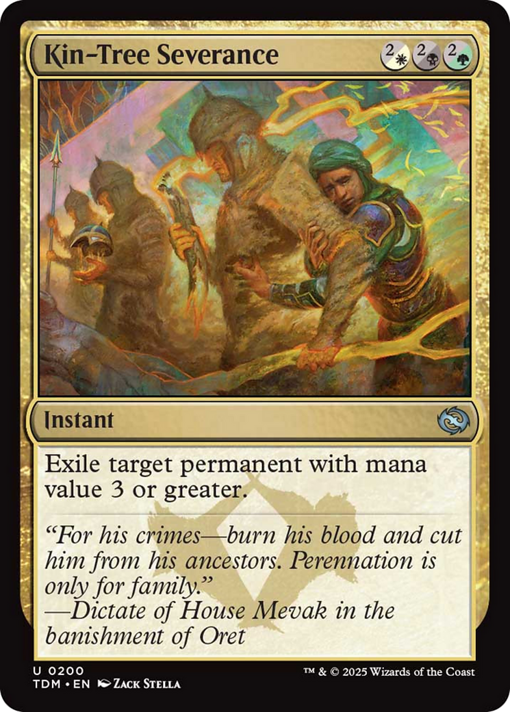 Kin-Tree Severance [Tarkir: Dragonstorm] | Exor Games Bridgewater