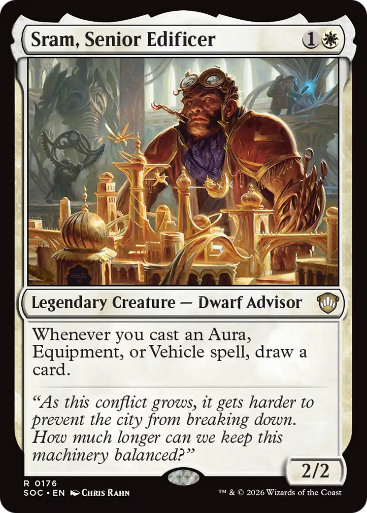 Sram, Senior Edificer [Secrets of Strixhaven Commander] | Exor Games Bridgewater
