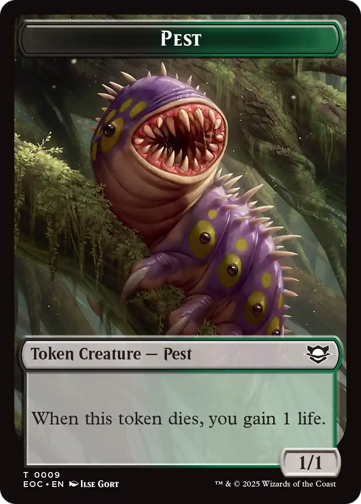 Bird // Pest Double-Sided Token [Edge of Eternities Commander Tokens] | Exor Games Bridgewater