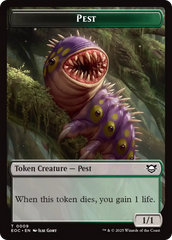 Bird // Pest Double-Sided Token [Edge of Eternities Commander Tokens] | Exor Games Bridgewater